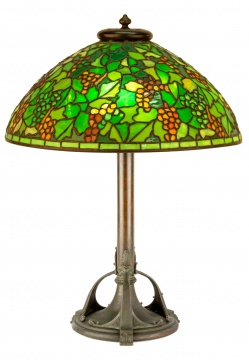 Attributed to Duffner & Kimberly Grape Table Lamp